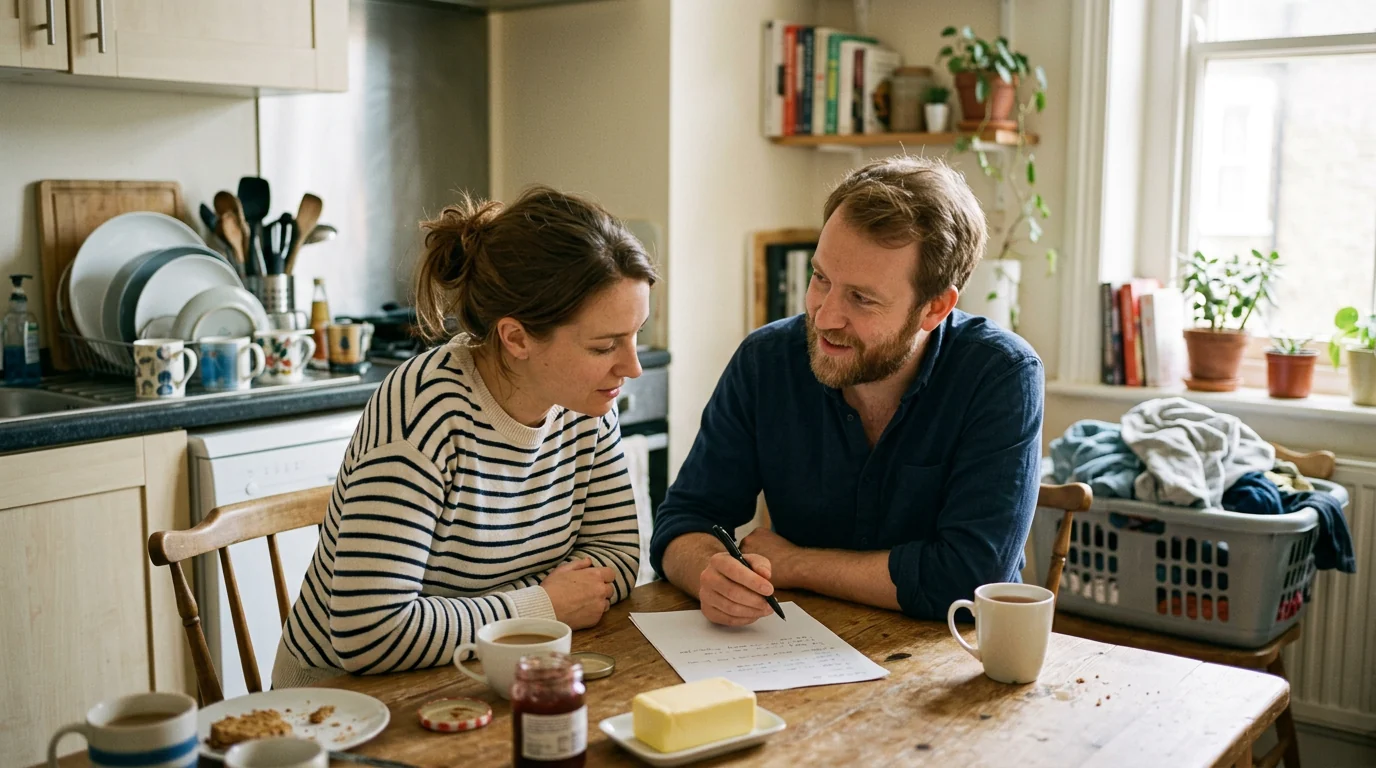 Write a Chore Split You'll Both Actually Stick To