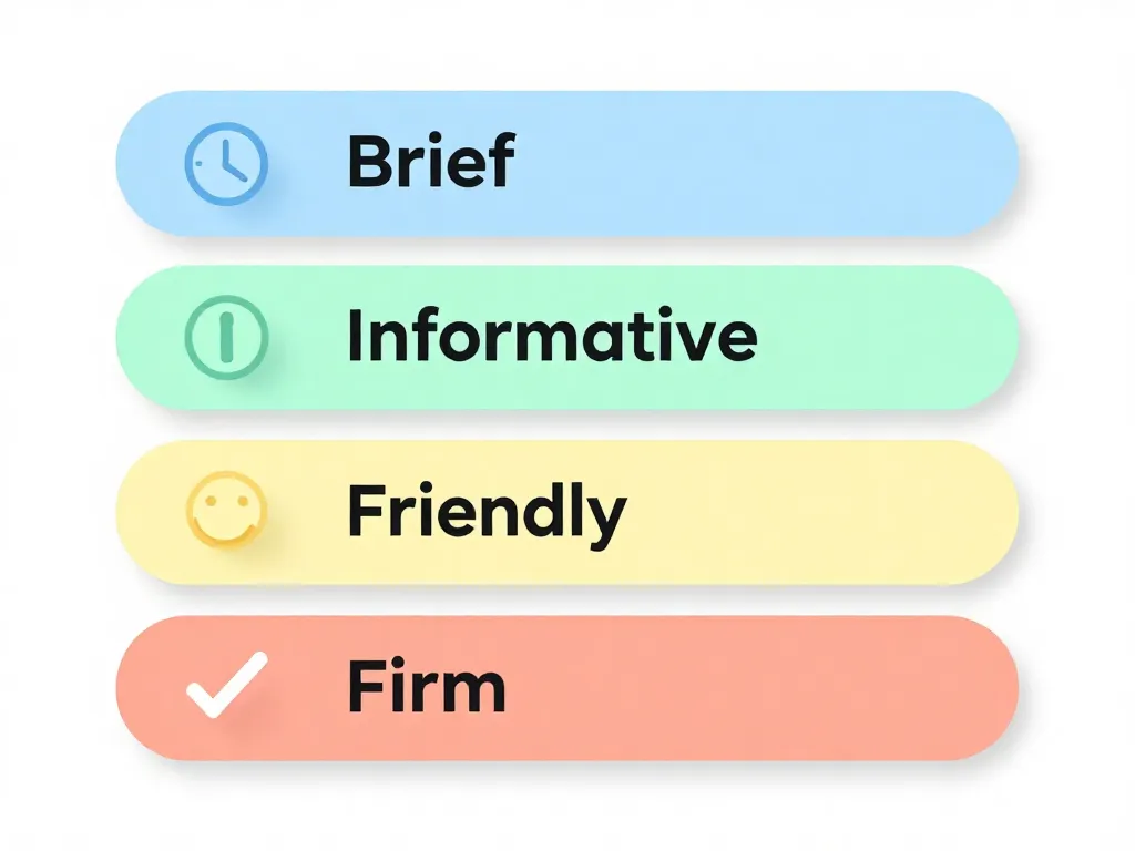 Illustration of the BIFF response method showing four principles: Brief, Informative, Friendly, and Firm