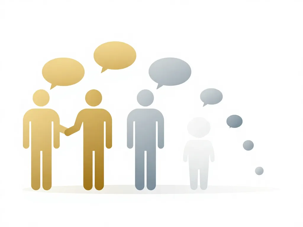 Illustration showing the gradual drift between two cofounders over time, from close collaboration to silent disconnection