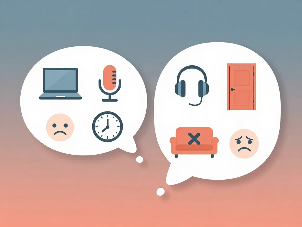 Illustration showing the contrasting emotional experiences of a work-from-home roommate and an office-going roommate